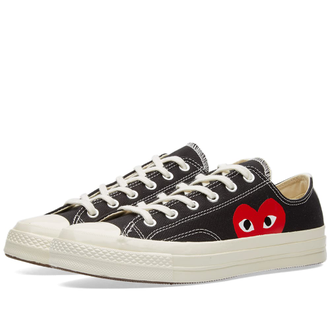 КЕДЫ CONVERSE PLAY COMME DES GARCONS черные низкие