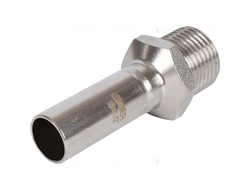 Вставка ROMMER переходная НПр-НР, 15х1/2, из нержавеющей стали прессовой