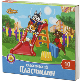 Пластилин №1 School Шустрики 10цв 200г