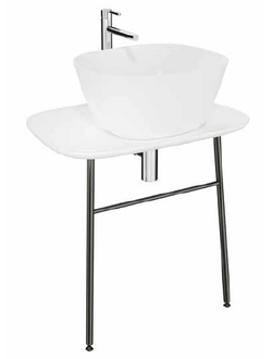 Керамическая столешница Vitra Plural, 70 см, цвет матовый белый, 62561