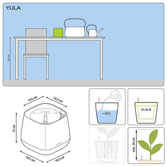 Набор YULA (кашпо + корзинка + ваза + лейка)
