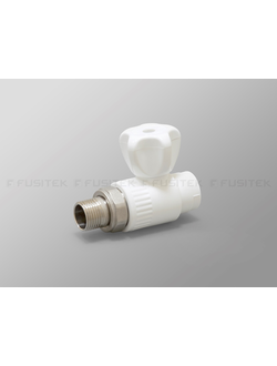 Шаровой кран PP-R для радиатора прямой Pro-Aqua 20пп-1/2 25пп-3/4