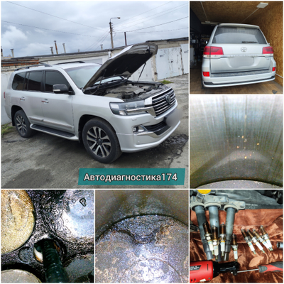 Эндоскопия цилиндров бензинового и дизельного двигателя авто, эндоскопия катализатора Челябинск. Leak test (лик тест) проверка герметичности цилиндров и замер компрессии.