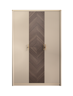 ШКАФ 3-Х ДВЕРНЫЙ ВЕНЕЦИЯ ПЛАТЯНОЙ АРТ Т-153 МЕЛАНЖ/ОРЕХ (L145*P61,8*H223) TIMBER