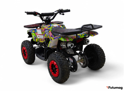 Детский квадроцикл MOTAX GRIZLIK mini ES граффити