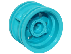 Wheel 30.4mm D. x 20mm with No Pin Holes and Reinforced Rim, Medium Azure (56145 / 6289608)