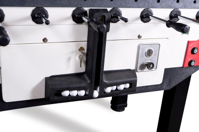 Всепогодный настольный футбол (кикер) «Storm F-3 family outdoor» (138x76x88 см, жетоноприемник) с защитным корпусом