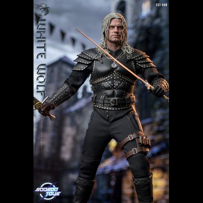 Ведьмак Геральт (Генри Кавилл, "The Witcher" Netflix) - КОЛЛЕКЦИОННАЯ ФИГУРКА 1/6 white wolf (SST048) - Soosoo toys