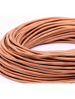 Провод декоративный ПДК 3х2,5 медный шёлк