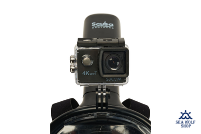 Маска полнолицевая Scuba Brothers Venom Black с креплен. д/камеры