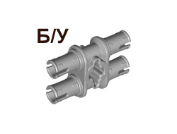 ! Б/У - Technic, Pin Double with Axle Hole, Light Bluish Gray (32138 / 4211888) - Б/У