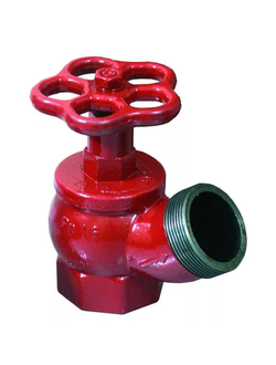 Кран пожарный КПЧ-50 (чугун, М-Ц, угловой 125 град.).