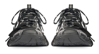 Balenciaga 3XL Worn-Out Black Silver