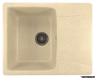 Мойки из искусственного мрамора MIXLINE ML-GM26 с крылом 470*580*190мм