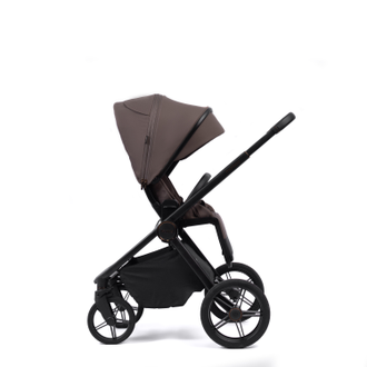 Коляска 2в1 Peppy Monaco 2025 Brownie (коричневый) рама черная