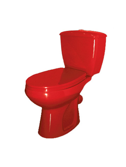 Унитаз-компакт Элисса красный "Оскольская керамика"