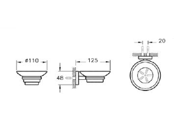 МЫЛЬНИЦА VITRA Q-LINE, A44992