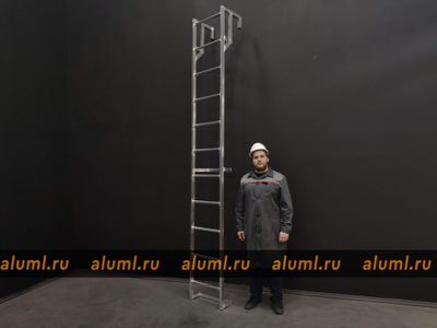 Лестница навесная алюминиевая 3450
