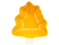 Салатник 550мл "Крона" желтый фарфор