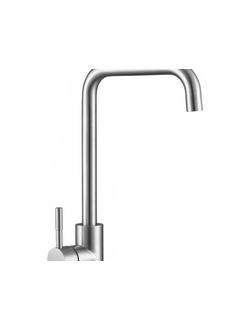 Смеситель для кухни MELANA F8116 нерж.сталь, однорычажный, сатин, высокий излив