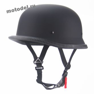 Шлем каска GXT 201 в ретро стиле, чёрный матовый