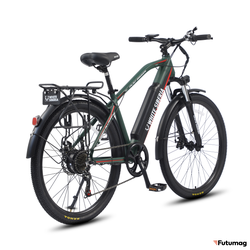 Электровелосипед WHITE SIBERIA CAMRY ALLROAD 500W матовый зеленый