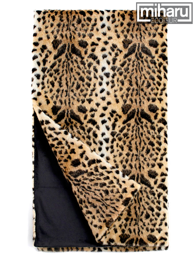 Плед из эко-меха Леопард