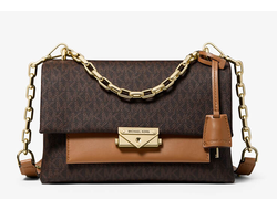 Сумка MICHAEL KORS CECE MEDIUM коричнево-бежевая