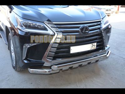 Защита переднего бампера (G) d76 для Lexus LX 450 (2016-...)