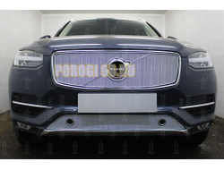 Защита радиатора Volvo XC90 2014- chrome верх PREMIUM