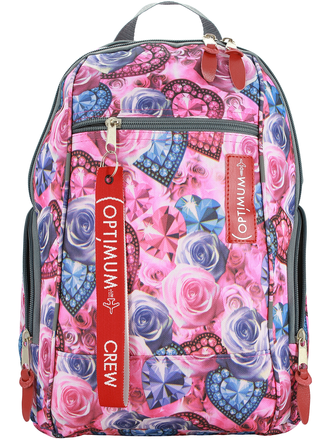 Школьный рюкзак Optimum City 2 RL, розы