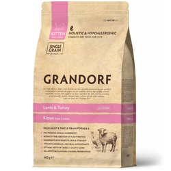 Grandorf (Грандорф) сухой корм для котят Ягненок с индейкой, 400 г