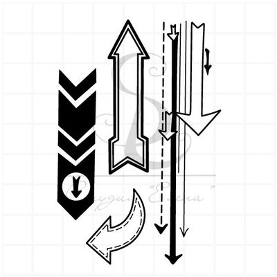 Штамп с набором стрелок