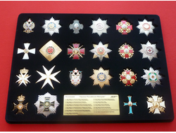 Коллекция "Ордена Российской Империи" в планшете! Качественные муляжи!
