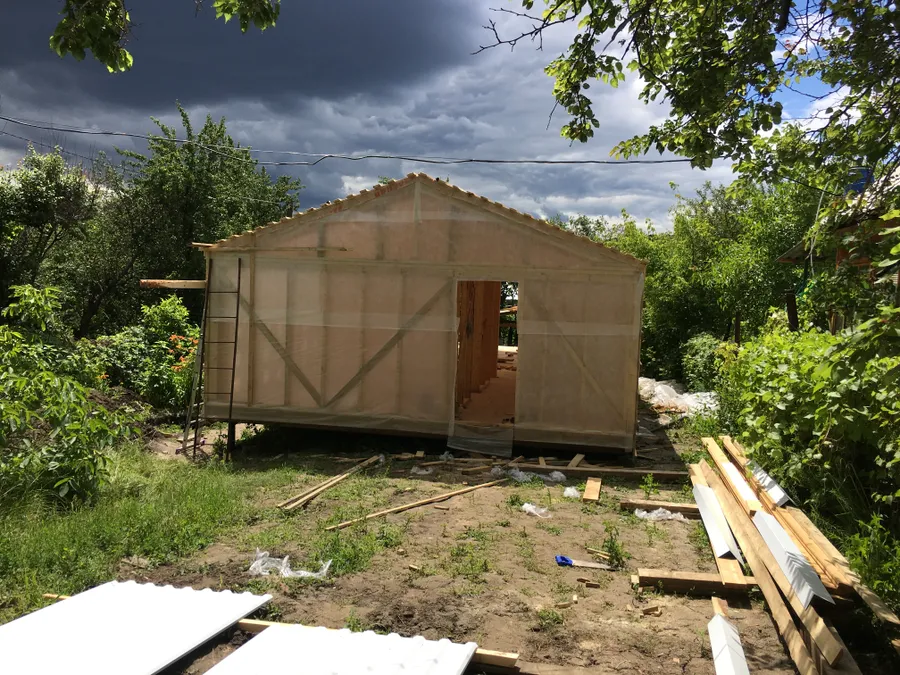 Зашивка ветрозащитой