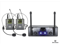 XLine MD-262A-B Радиомикрофон двухканальный, c двумя головными гарнитурами