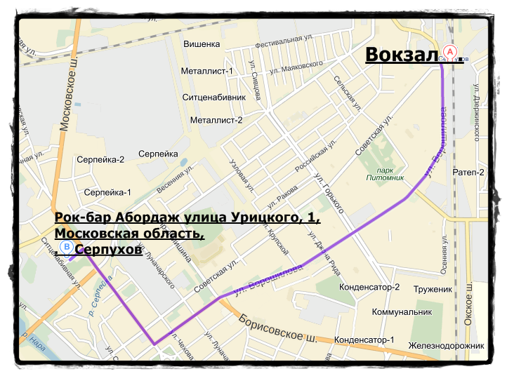 Улица урицкого москва карта