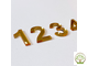 Арабские цифры, 3 см/золото