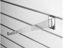 K010 Кронштейн под полку на экономпанель хром 255 мм
