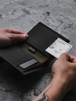 Кошелек Alpaka Ark Bifold Cash Wallet Axoflux 300D Black фото 4