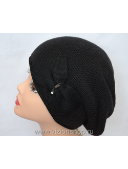 женский черный берет