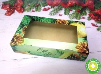 Коробка для мыла "Новогодняя",  20х12х4 см.