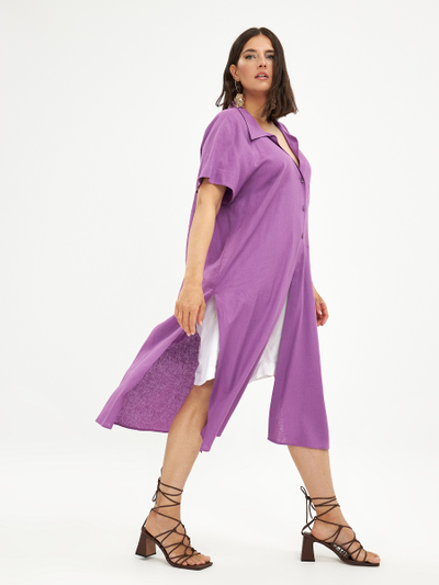Платье-рубашка в цвете Dahlia