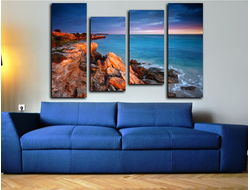Модульная картина "Скалы у моря"