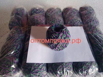 4. Меланж в клубках (ультрамарин, фуксия, попугай) Цена указана за упаковку (в упаковке 10 клубков)