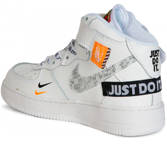 Nike Air Force 1 Mid Just Do It White Белые