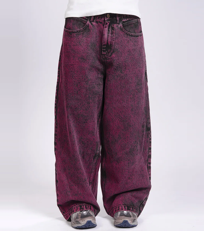 Джинсы Beekt Y2K Bordo