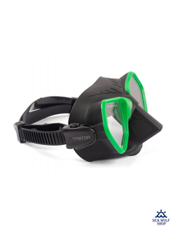 Маска для дайвинга Scuba Brothers TRITON BLACK/GREEN