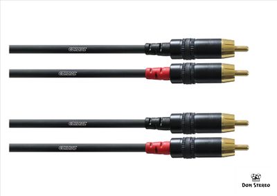 Фото Cordial CFU 1.5 CC кабель сдвоенный RCA—RCA