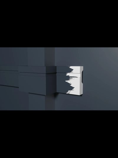 Молдинг Decor Dizain DD01, дюрополимерный, влагостойкий, под покраску, длина 2 м